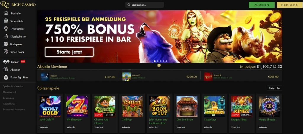 Informationen über das Rich Casino