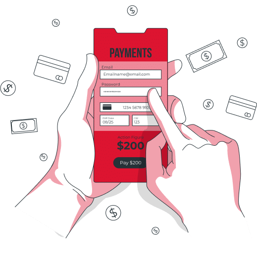Zahlungsmöglichkeiten tätigen Einzahlungen und Auszahlungen